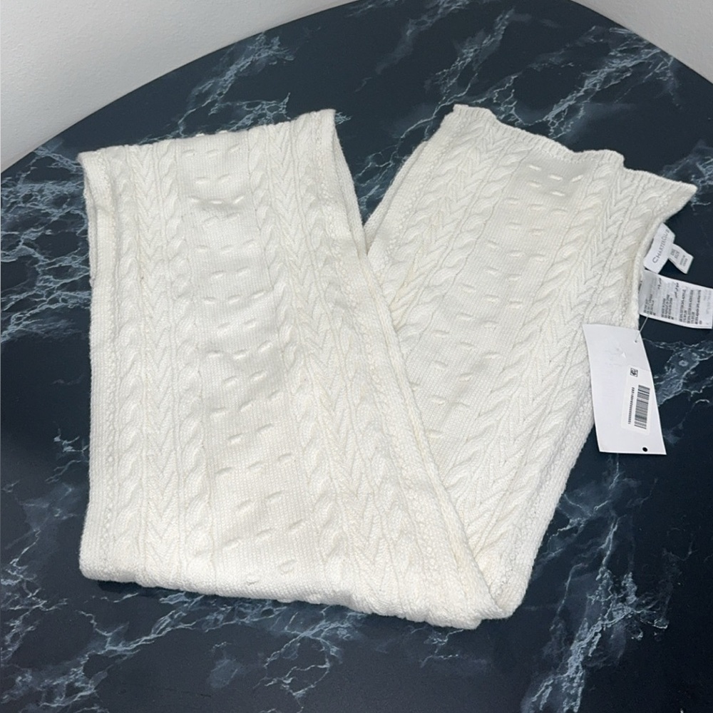 CHARTER CLUB Winter Scarf Wrap Off White / Cream AUTHENTIC NEW